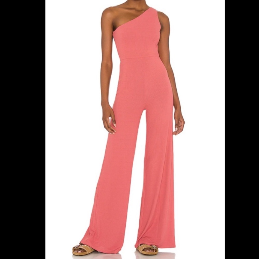 LOVERS + FRIENDS Charli Ribbed Jumpsuit Size Small